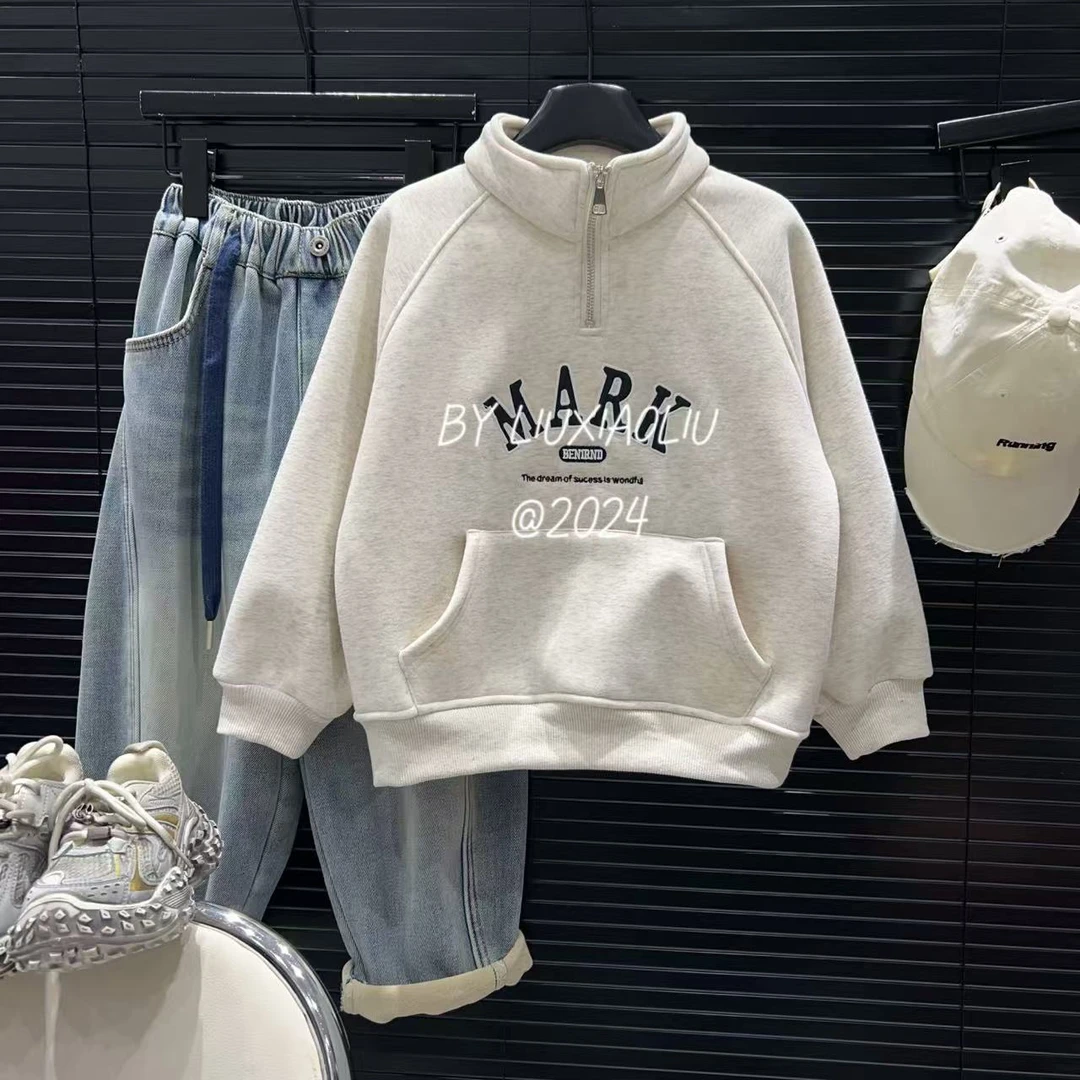 杭州六小六正版 BY LIUXIAOLIU冬季儿童加绒卫衣12957