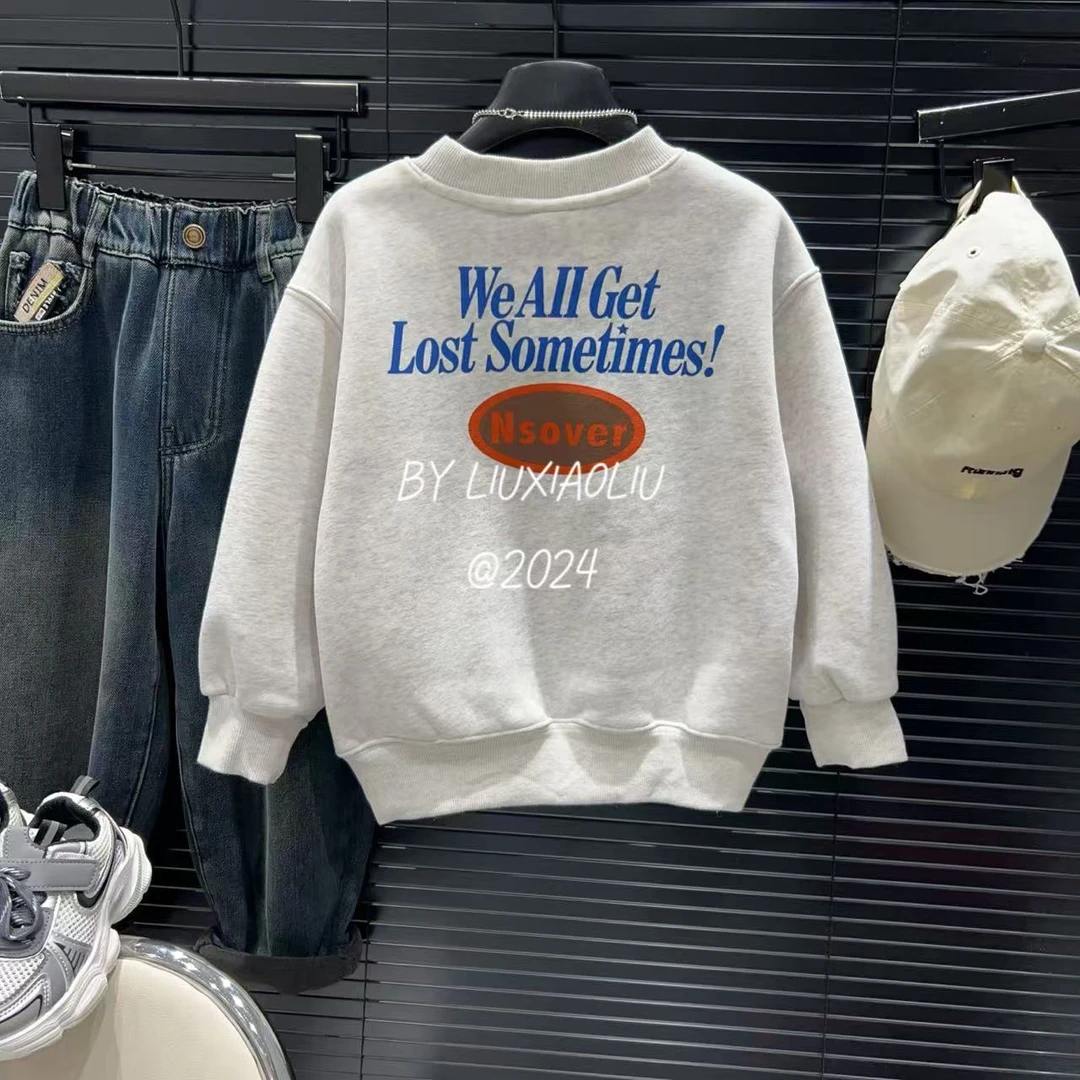 杭州六小六正版 BY LIUXIAOLIU韩版高货冬季儿童加绒卫衣12787