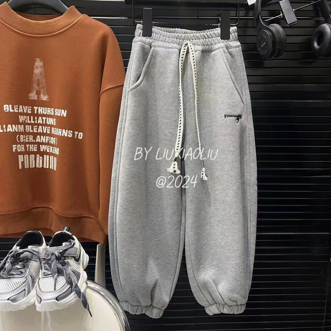 杭州六小六正版 BY LIUXIAOLIU冬季儿童加绒卫裤12481