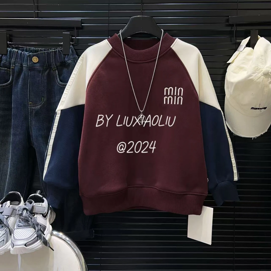 杭州六小六正版 BY LIUXIAOLIU冬季儿童加绒卫衣12515