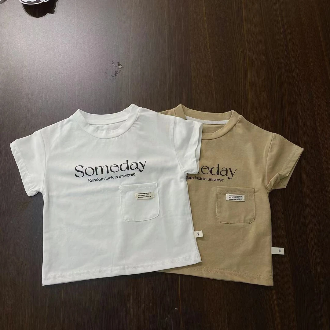 （27）男童夏季英文字someday款短袖