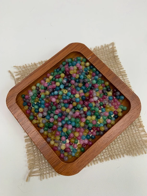 天然散珠 碧玺 10mm 30颗（赠弹力绳）