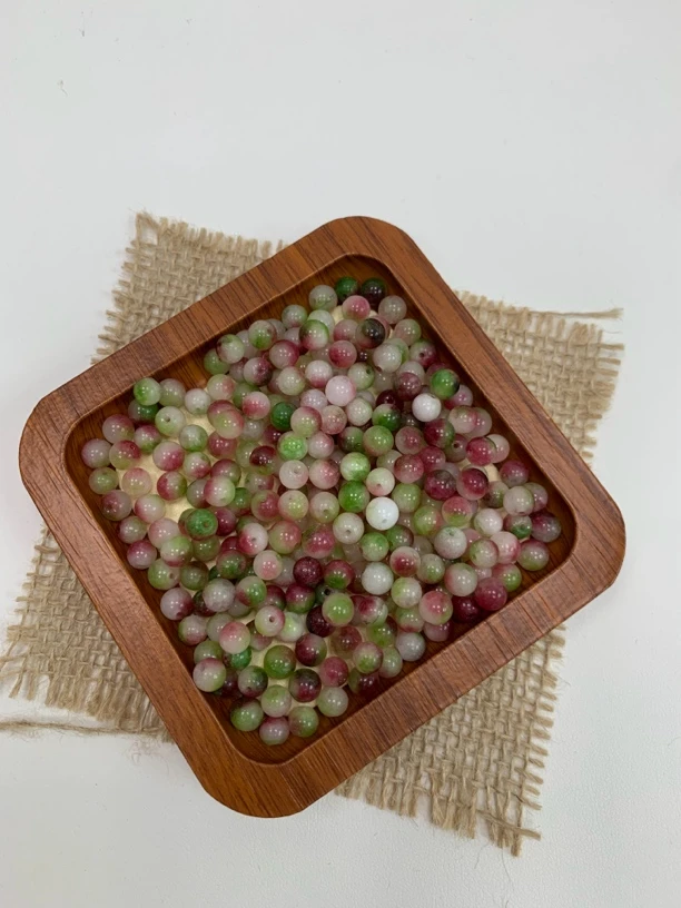 天然散珠 西瓜碧 10mm 20颗（赠弹力绳）