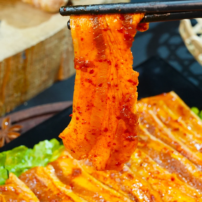 香辣五花肉火锅烤肉食材家庭聚餐野营川莎妹自助火锅食商用家用