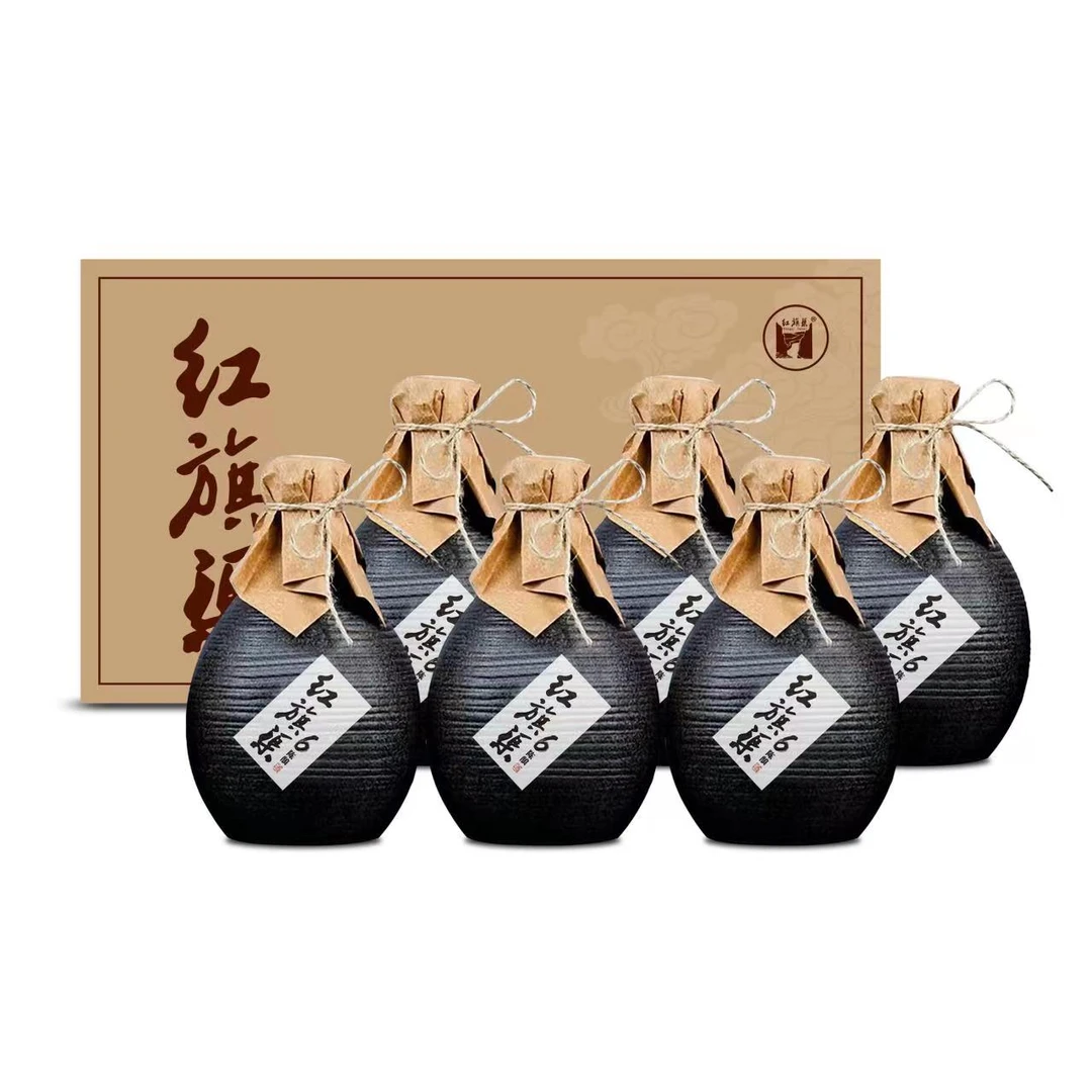 Hongqi Canal/红旗渠6陈酿原浆古法酿酒浓香型品质整箱6瓶53度500