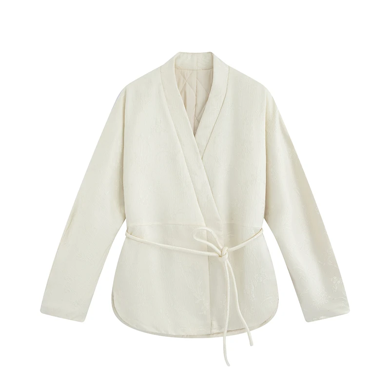 【维姐专属】休闲精致刺绣棉外套24M303||X.W限量