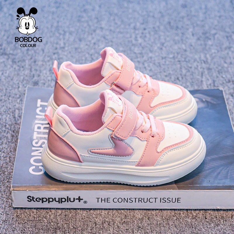 巴布豆卡乐儿童运动鞋女童透气软底小白鞋2024秋季新款男童休闲鞋