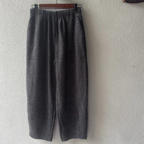 7111加厚羊毛呢阔腿裤腰围70cm臀围125cm裤长90cm