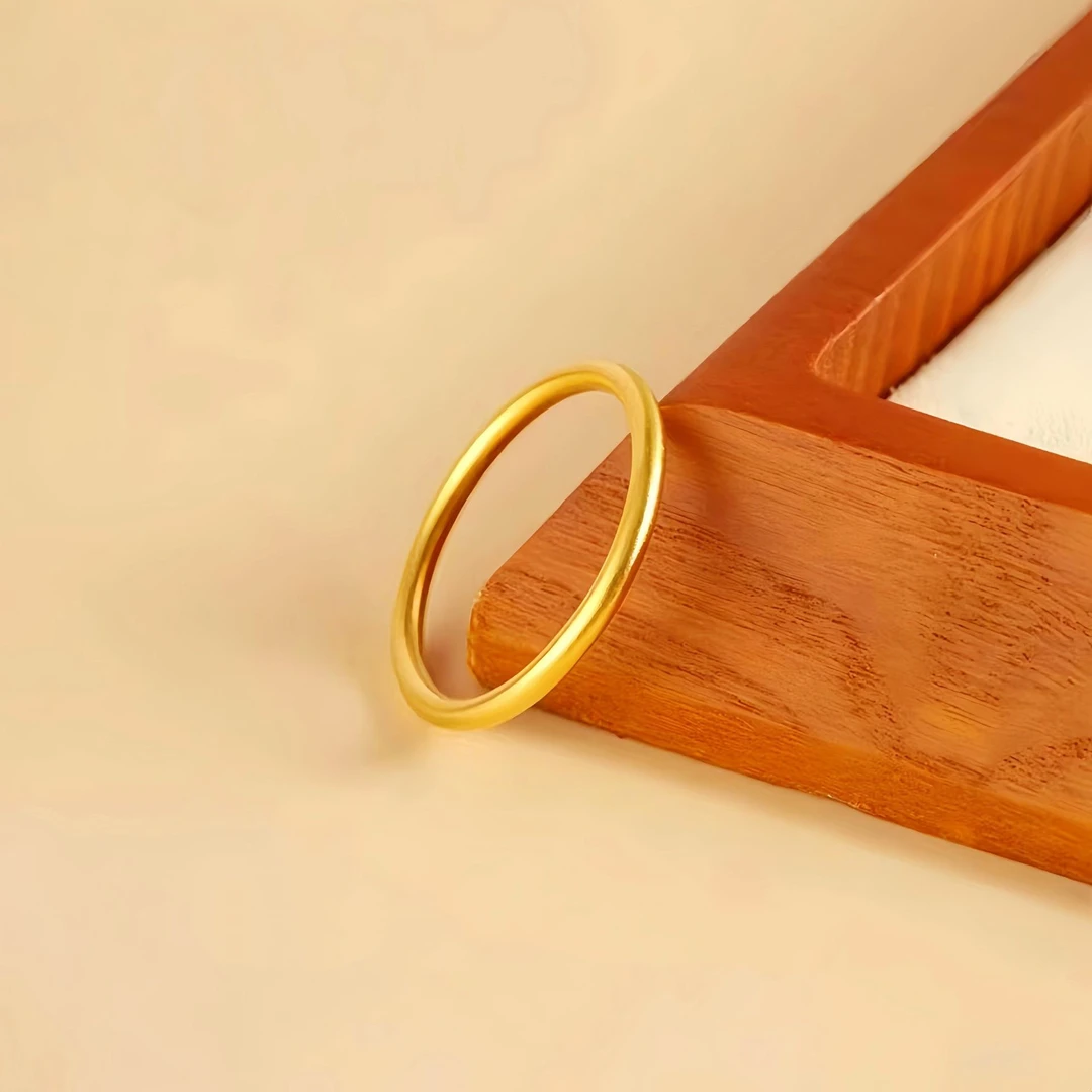 素图复古高级感磨砂戒指时尚不挑人对戒A2