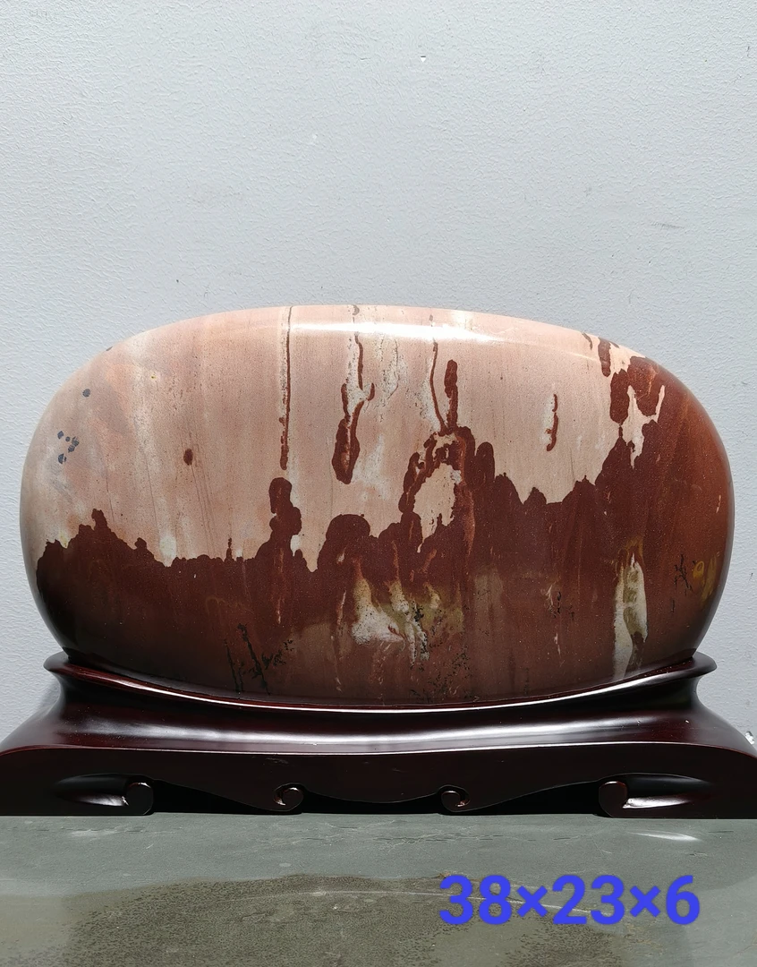 精品人物石，清江画面石摆件