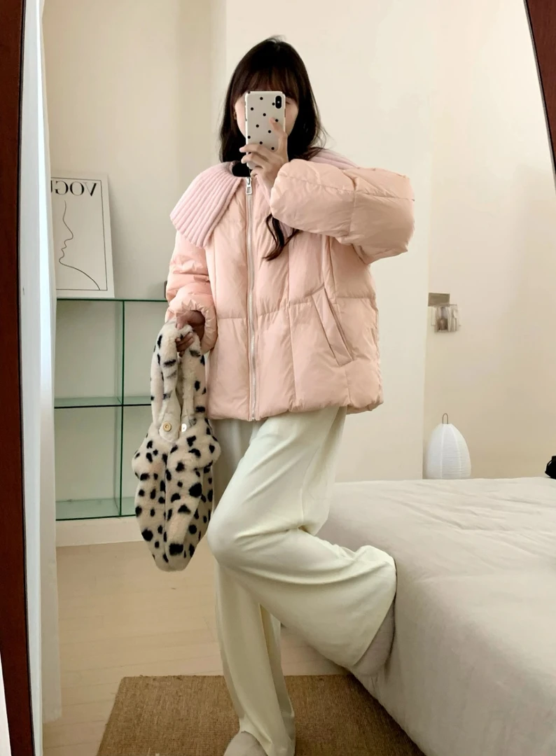 冬季短款保暖外套舒适百搭短款专拍