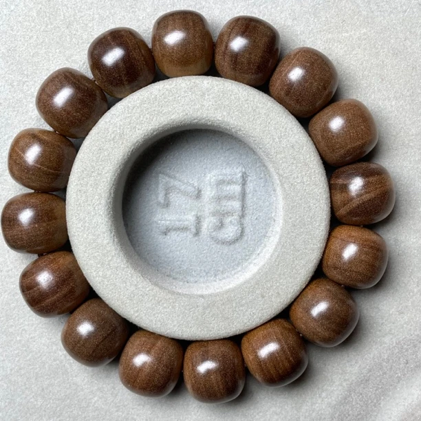 【印度迈索尔老山檀香13/14供俸奶香】树头老料文玩木质手链手串