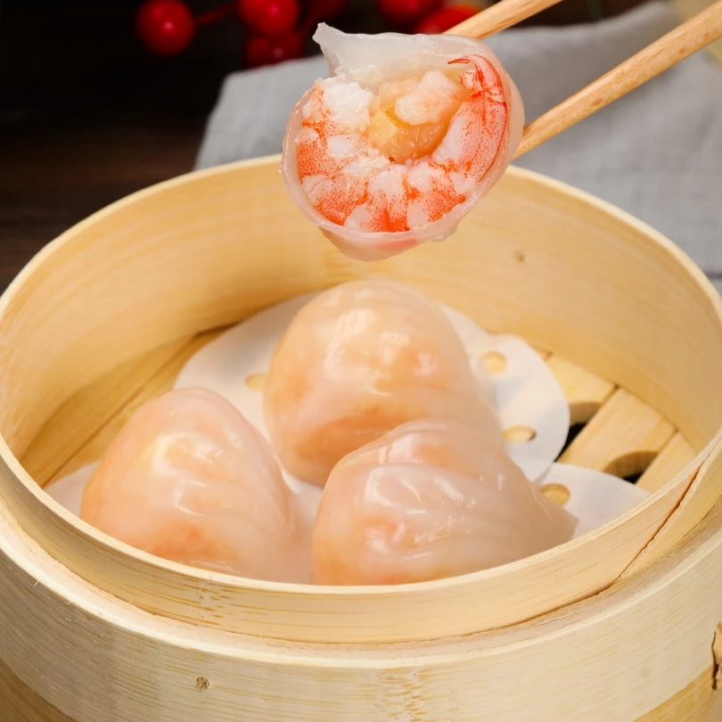 包原味 正宗水晶虾饺100g 广式茶楼点心 早餐半成品速冻点心