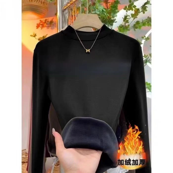 #7800小立领加厚打底衫