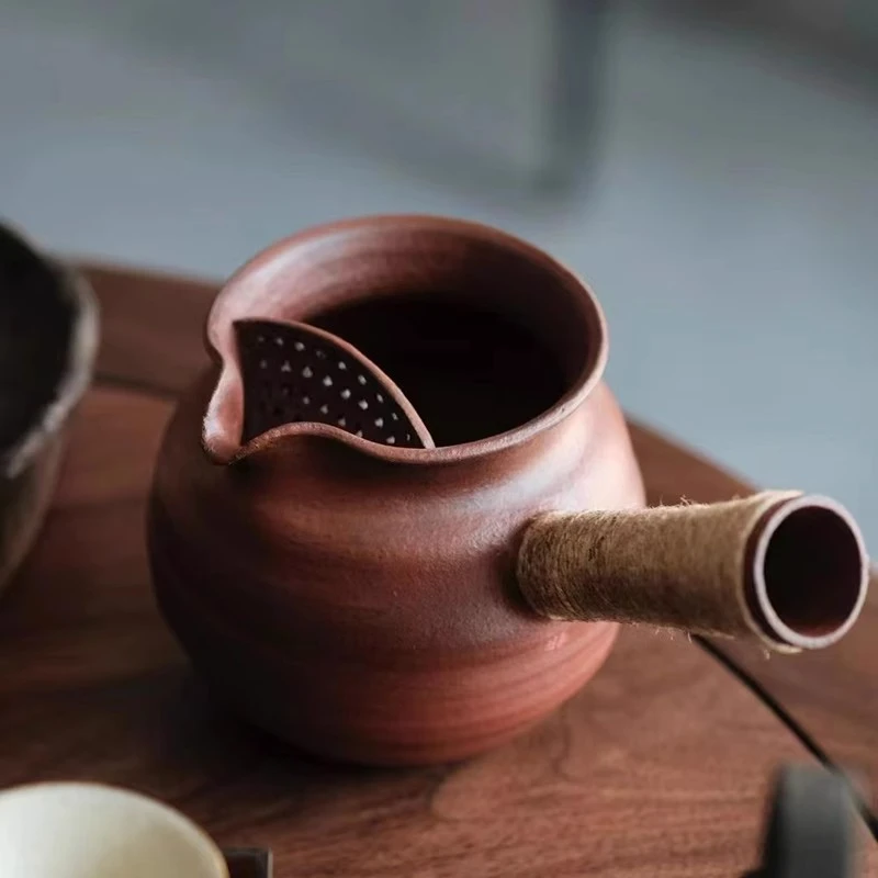 围炉煮茶引烤茶罐围炉煮茶器茶具侧把壶煮奶茶罐
