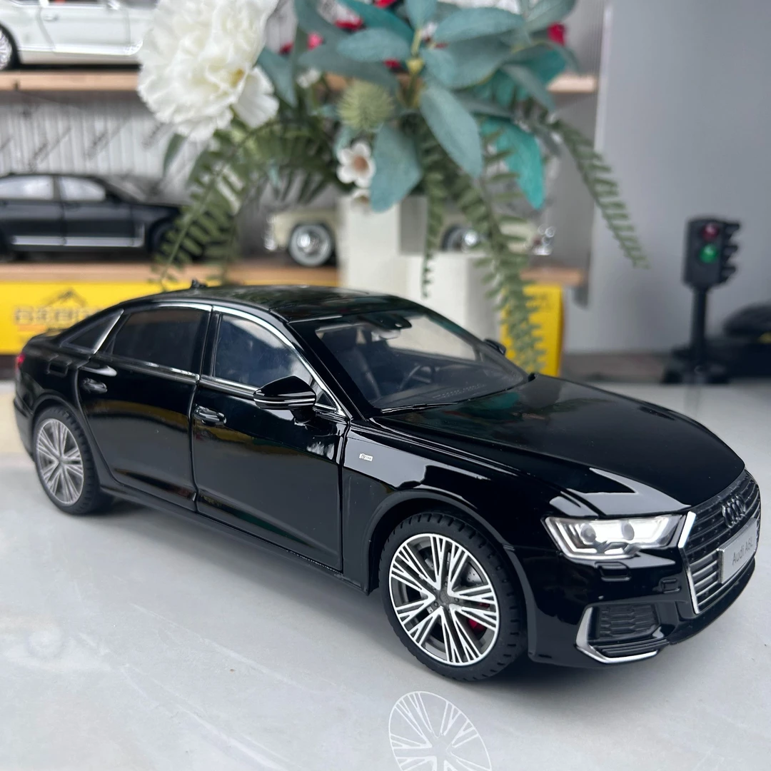 正版超大号1:18奥迪A6轿车仿真合金汽车模型车豪车摆件