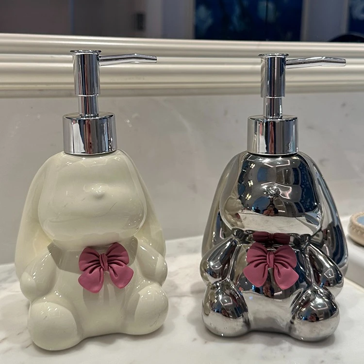 高级感陶瓷洗手液乳液瓶家用沐浴露洗发水洗洁精分装瓶按压式空瓶