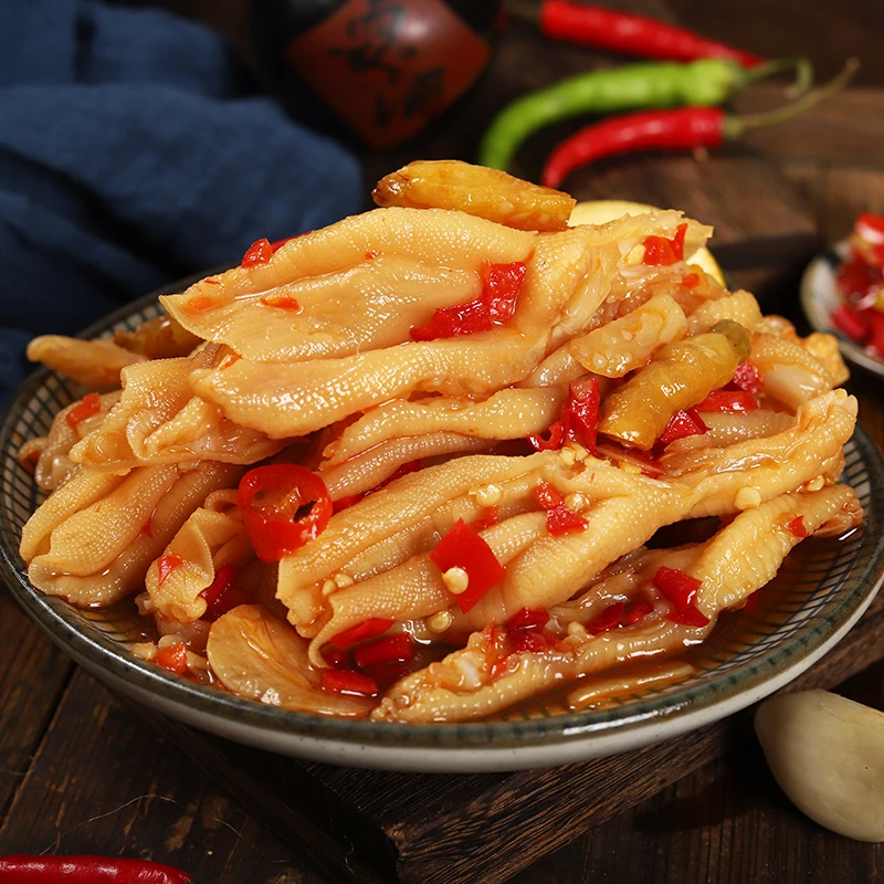 柠檬无骨鸭掌500g罐装网红即食零食N