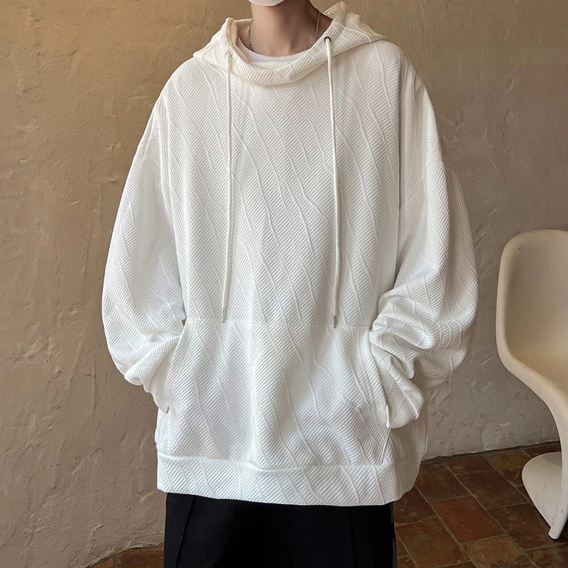 重磅美式高街卫衣男2024年春季新款百搭连帽oversize外套WY17847