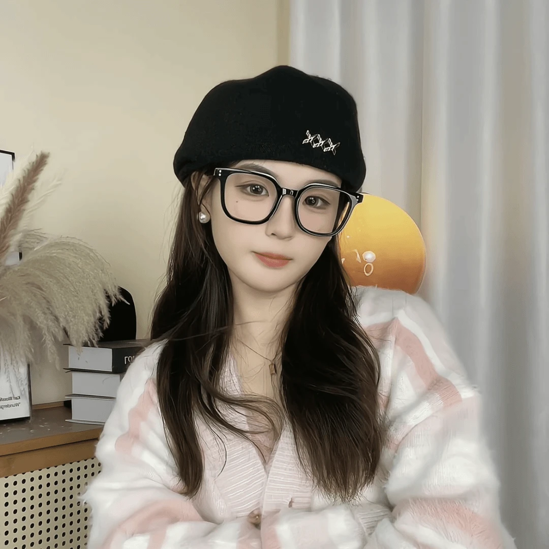 贝雷帽秋冬日系八角帽复古帽子时尚网红大头围显脸小前进帽女冷帽