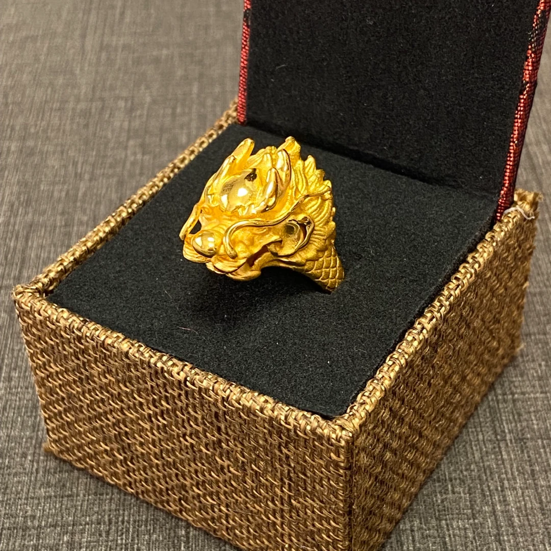 钛钢戒指 龙头戒指(活口可调节)