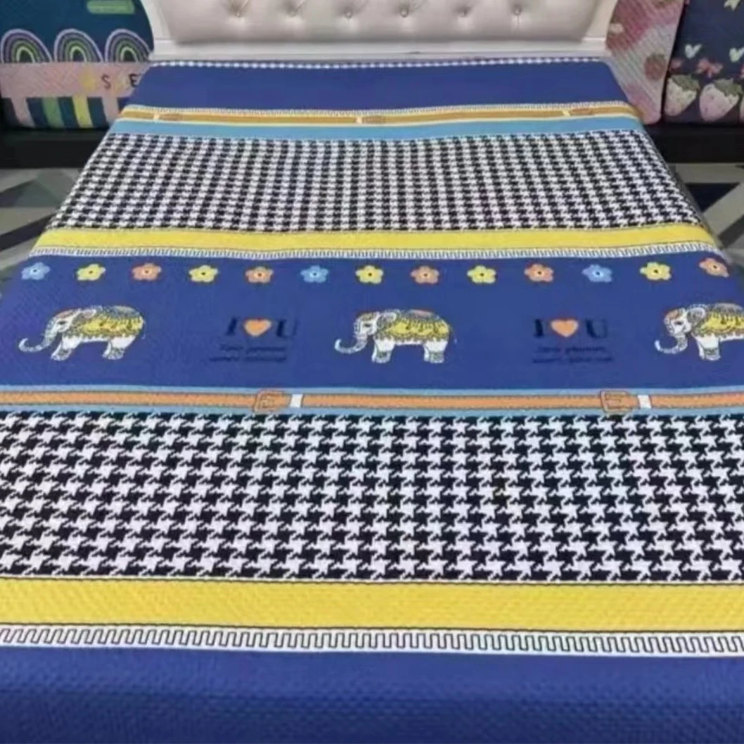 床盖家纺床上用品四季通用榻榻米大床加厚床单高端床品防滑加棉