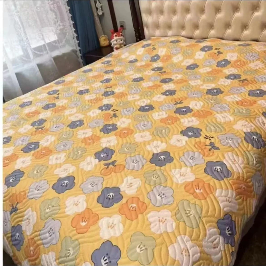 床盖家纺床上用品四季通用榻榻米大床加厚床单高端床品防滑加棉