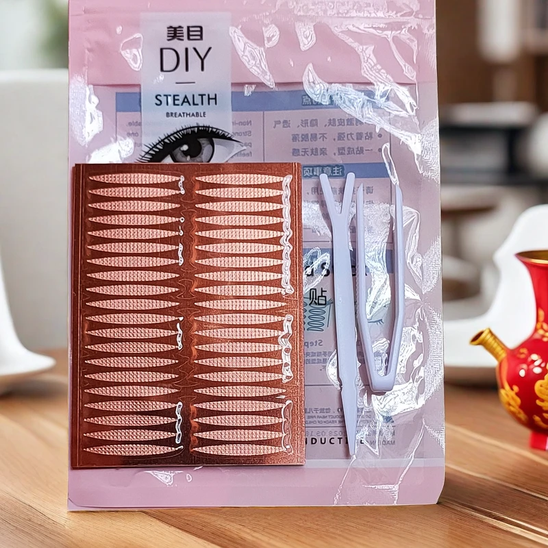 持久隐形大眼睛双眼皮贴内双肿眼泡专用橄榄形逼真蕾丝无痕美目贴