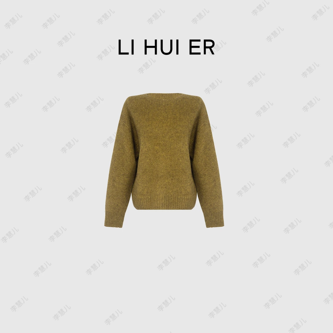 Li Hui Er【雅致古典】秋冬气质轻奢极简风时尚百搭毛衣3935
