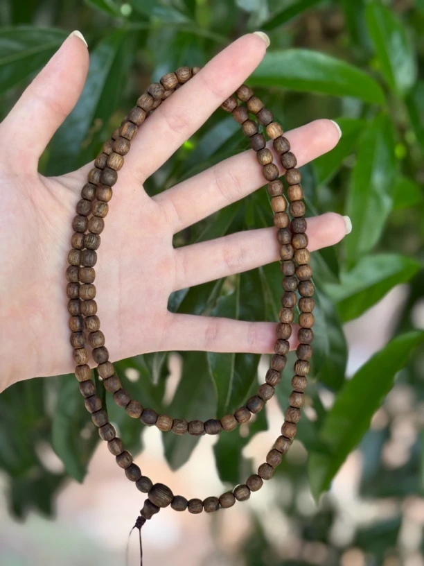 05鼓珠多圈沉水浮多样性发一沉香手串