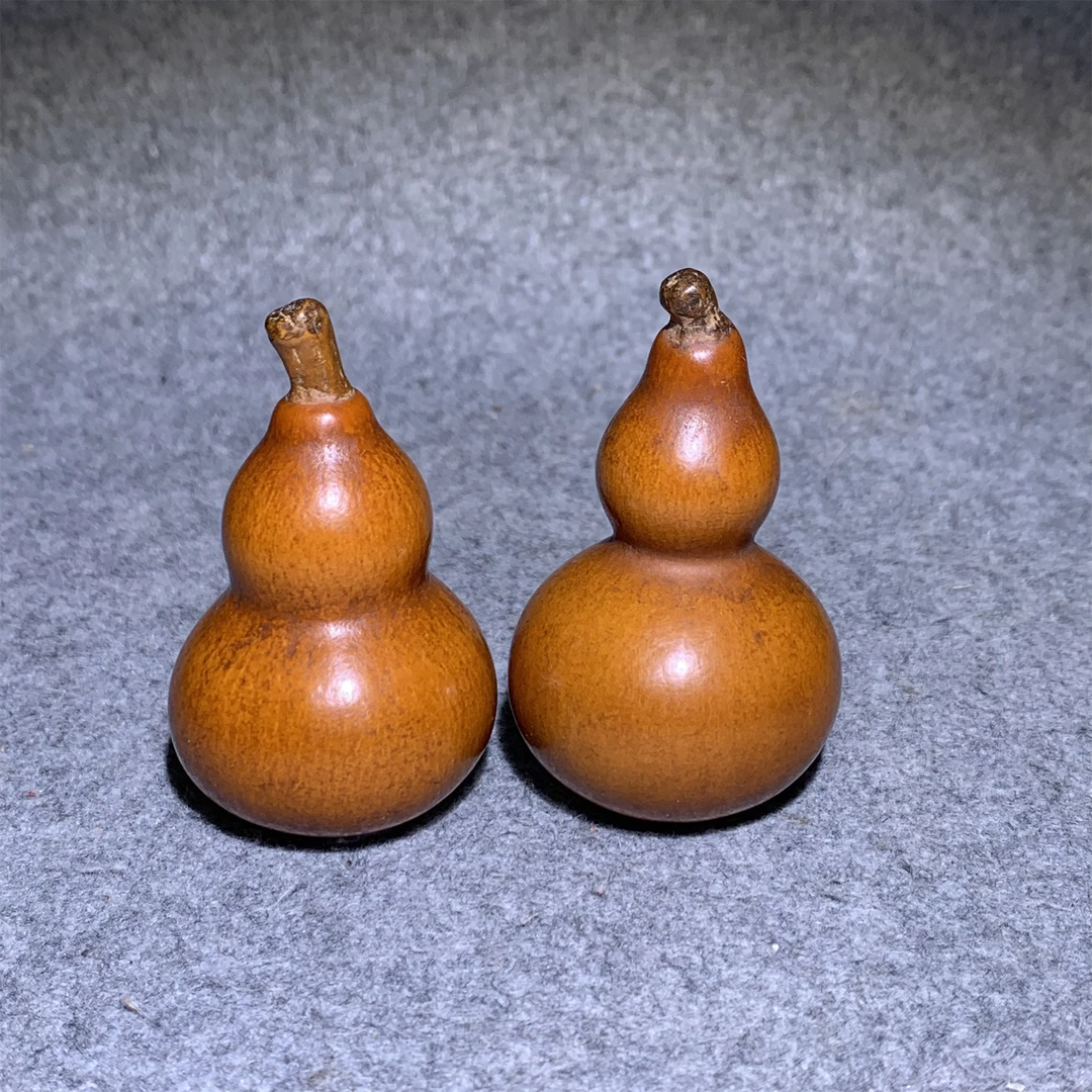 清代 晚清民国手捻葫芦一对/山东省传承文物商店库出11809