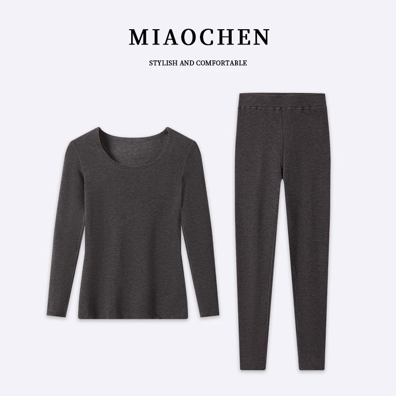 娇娇推荐  羊绒女士保暖内衣两件套装加绒加厚桑蚕丝