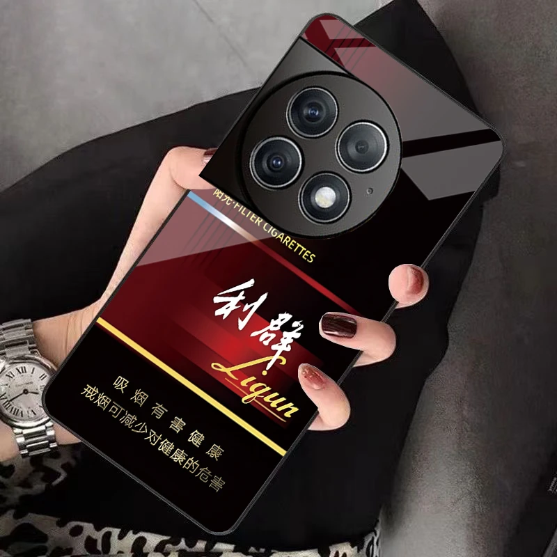 一加Ace2Pro手机壳PJA110男女款网红潮牌个性创意全包玻璃壳