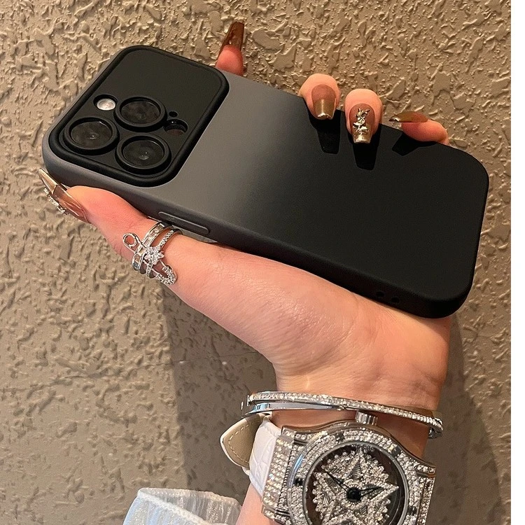 苹果14promax手机壳渐变二合一iPhone13大视窗防摔12撞色磨砂软壳