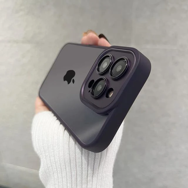高级感适用iPhone14promax手机壳透明苹果13简约12新款11全包防摔