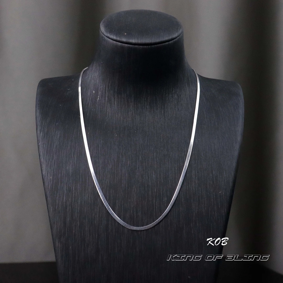 KING OF BLING 链子925银 蛇骨锁骨链 百搭简约高级轻便