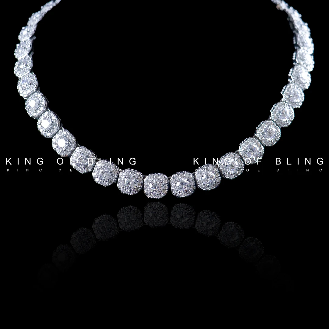 KING OF BLING 铜合金合成锆石项链 New新款冰糖链  嘻哈明星同款