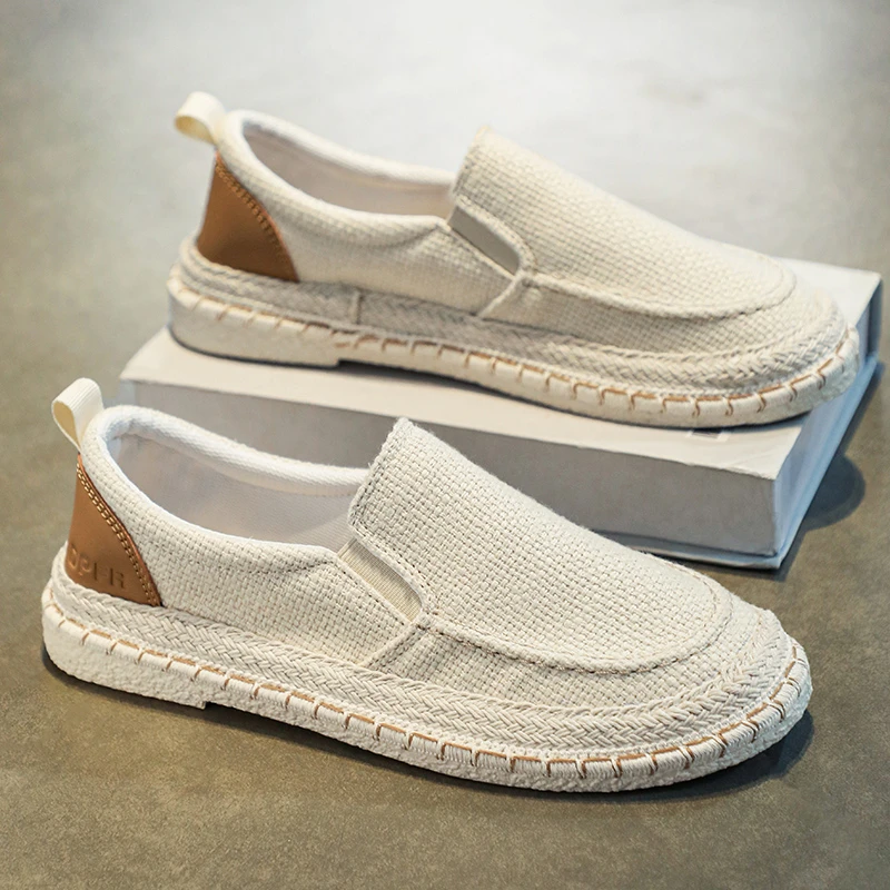 【优惠促销】布鞋男款春季透气懒人一脚蹬布鞋男士休闲百搭运动潮鞋