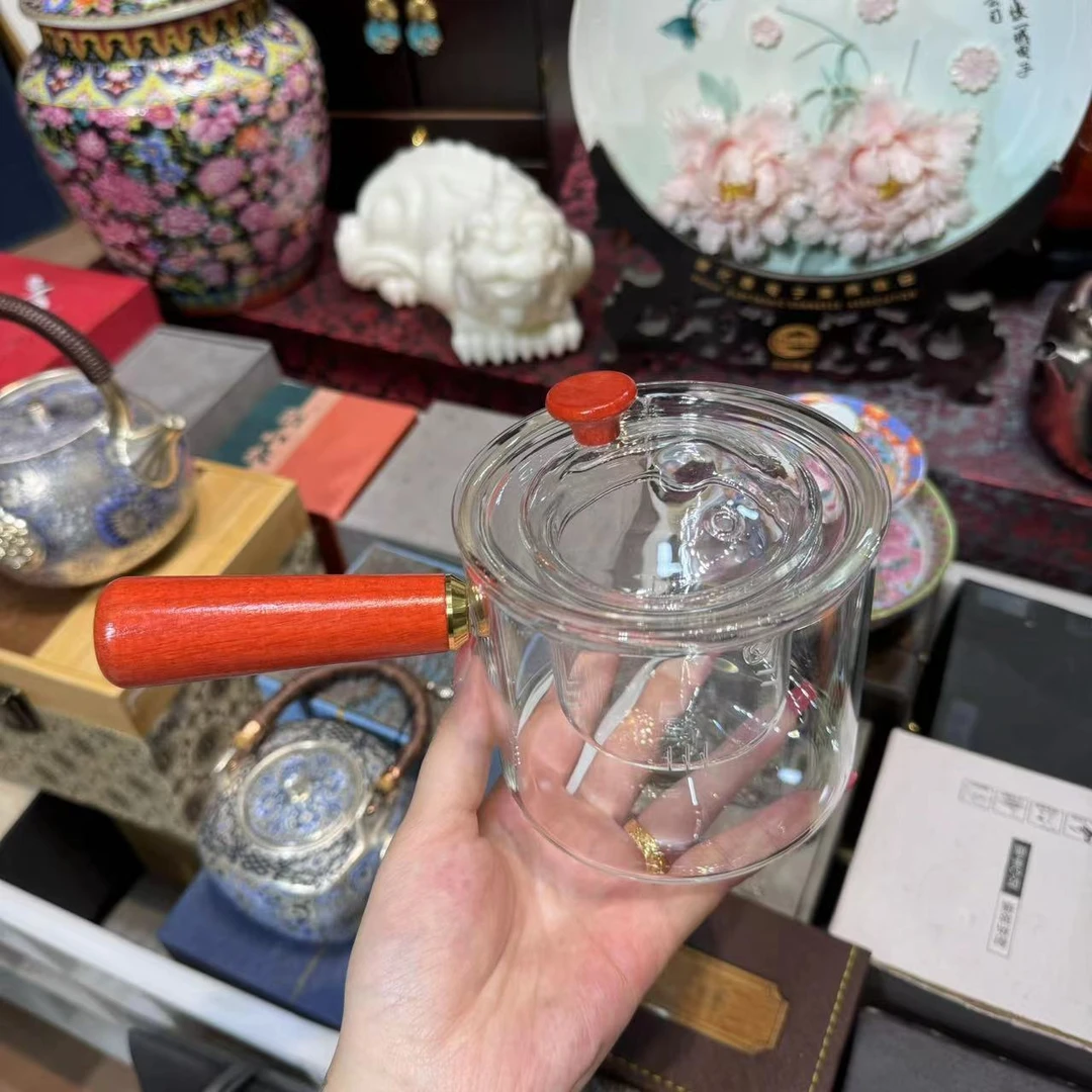 【闪购商品】高硼硅侧把玻璃煮茶壶耐高温大容量煮加厚单壶 1236