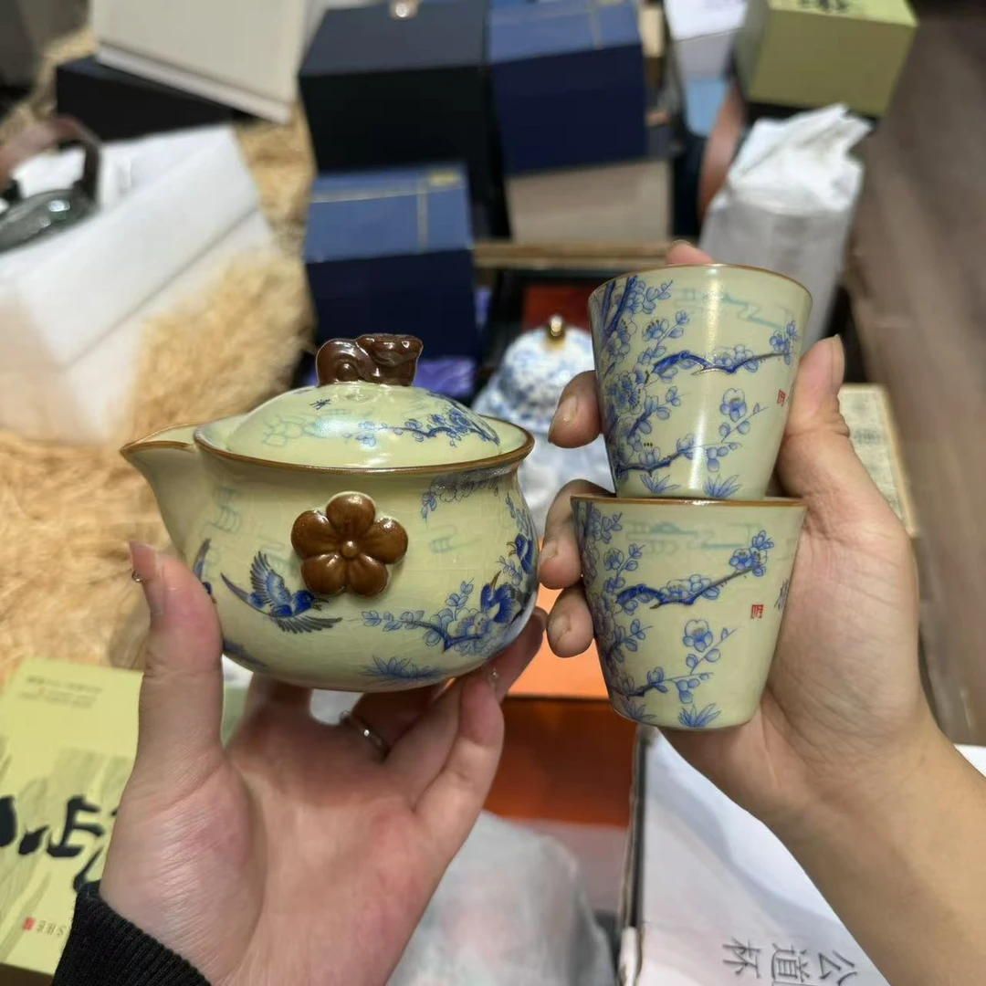 黄汝手抓壶加俩杯套组 2874×2+2875