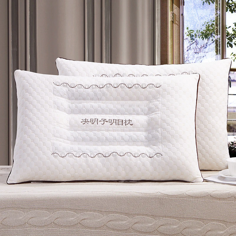 高档枕芯枕芯一对装家用决明子护颈椎助睡眠成人酒店防螨睡觉专用