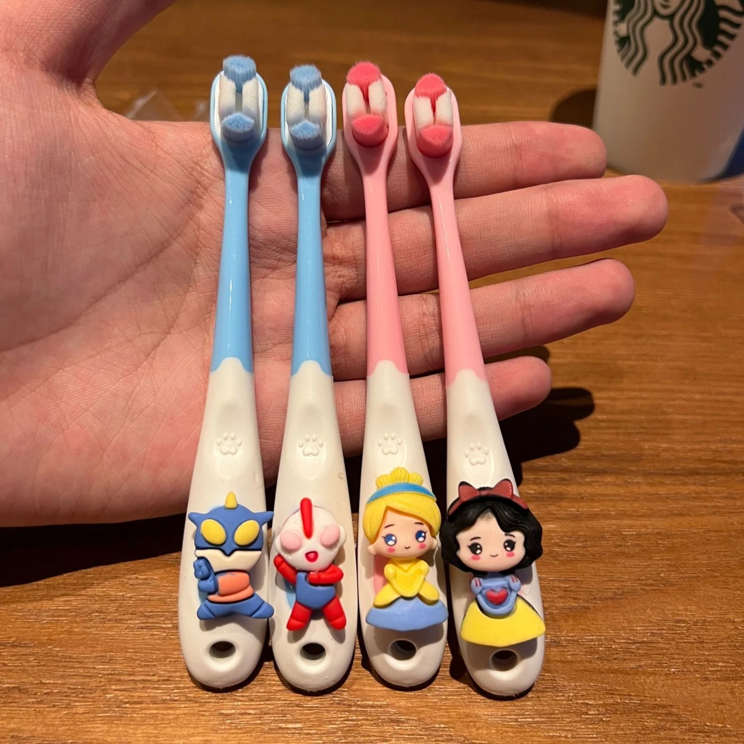 儿童软毛牙刷宝宝0-1-2-3到6一12岁半以上牙膏婴儿婴幼儿乳牙小孩