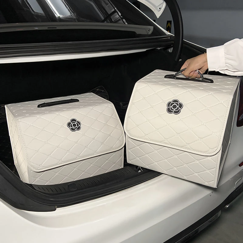 2023新款后备箱收纳箱可折通用车载储物箱整理箱车用创意女士汽