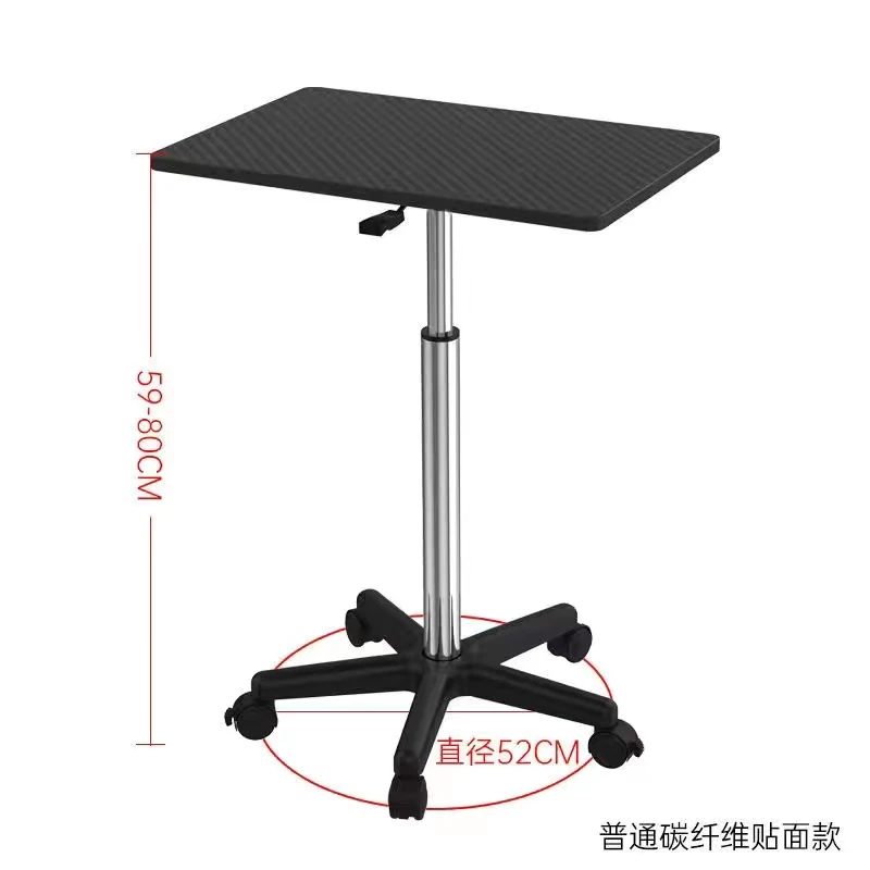 NEW-移动升降桌站立式工作台小型床边桌80cm