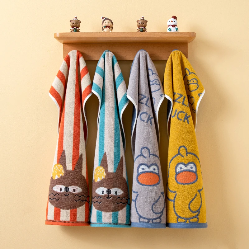 儿童毛巾纯棉洗脸家用童巾全棉柔软亲肤小孩宝宝洗澡学生小面巾