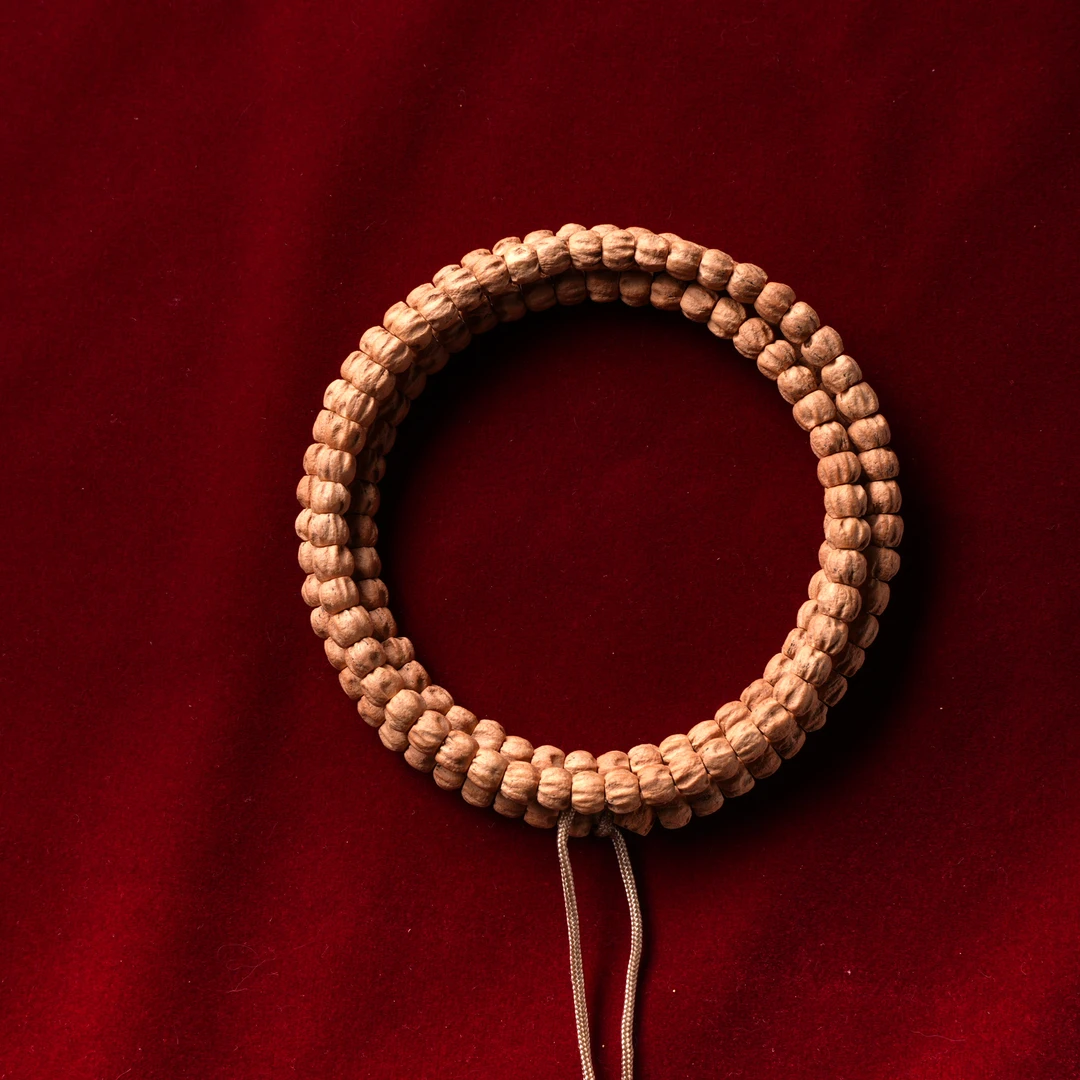 【朝奉堂】  J520  然文玩柏香籽108长串  尺寸6+