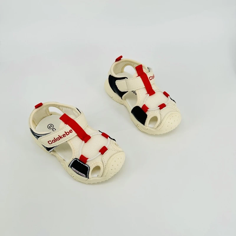 118~儿童夏季透气软底舒适运动机能包头包跟凉鞋 夏款童包 男女童