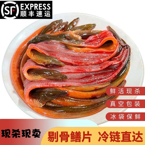 原生态鲜活现杀黄鳝黄鳝肉鳝丝去骨头去内脏冷链顺丰包邮新鲜滋补