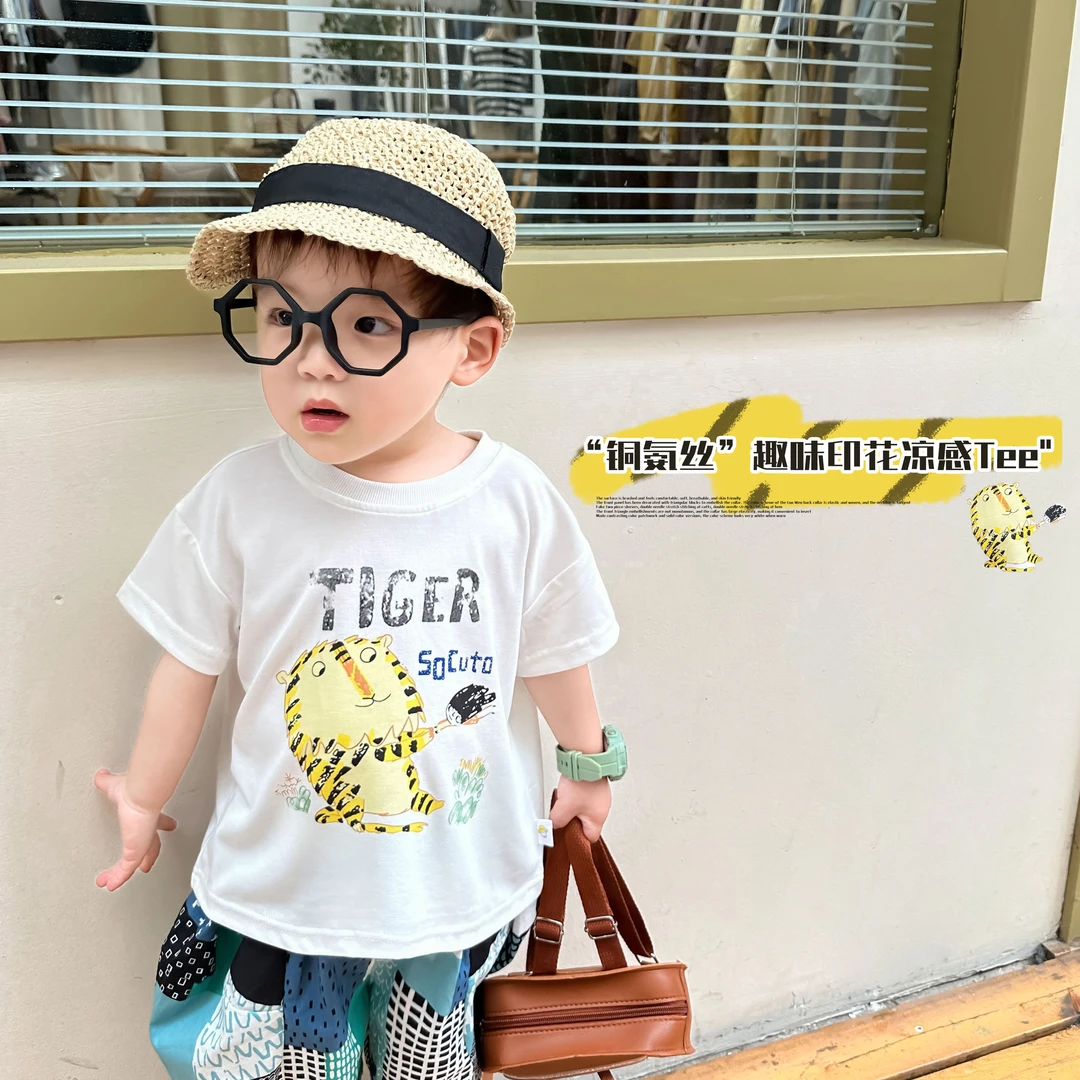 【年中惊喜不断】 小脑虎男童印花短袖体恤
