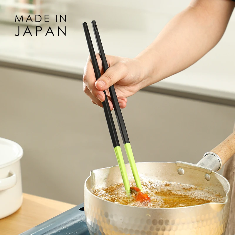 【日本进口】加长筷子厨房料理筷油炸鸡翅油条防烫火锅筷子31cm